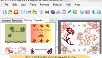 Design Birthday Card Software screenshot