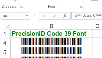 PrecisionID Code 39 Fonts screenshot