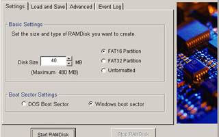 RAMDisk screenshot