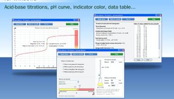 WinTitration. Acid base titration curve screenshot
