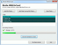 Export MSG File to vCard screenshot