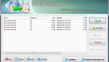 A-PDF Deskew screenshot