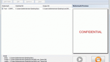 A-PDF Watermark Service screenshot