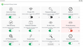 SaferTech Secure Browser screenshot