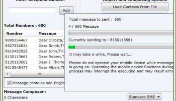 Order Bulk SMS screenshot