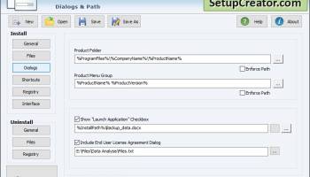 Setup Creator Software screenshot