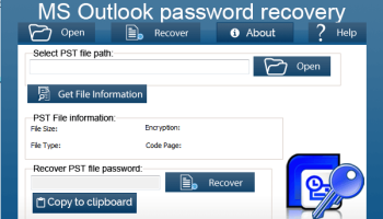 Aryson Outlook Password Recovery screenshot