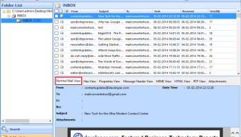 Export MBOX to PDF screenshot