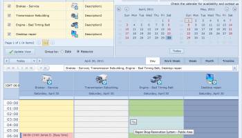 Repair Shop Calendar for Workgroup screenshot