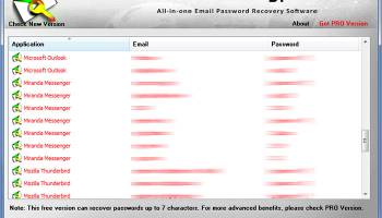 Mail Password Decryptor screenshot