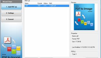 Softdiv PDF to Image Converter screenshot