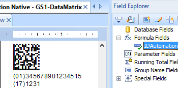 Crystal Reports Data Matrix Generator screenshot