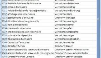Dataprocessing Dictionary French German screenshot