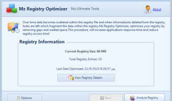 Mz Registry Optimizer screenshot