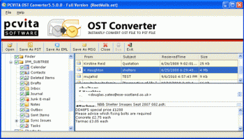 Microsoft OST PST Converter screenshot