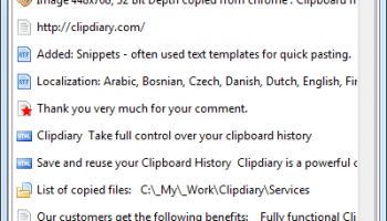 Clipdiary screenshot