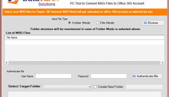 Datavare MSG to Office 365 Converter screenshot