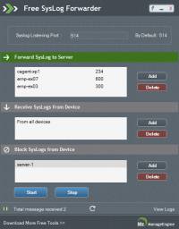 Free Syslog Forwarder Tool screenshot