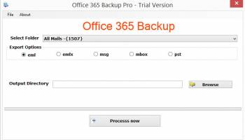 Office 365 Backup Pro screenshot