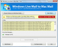 Windows Live Mail to Mac Mail Converter screenshot