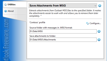 Save Attachments from MSG for Outlook screenshot