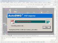 AutoDWG PDF to DWG Converter SA screenshot