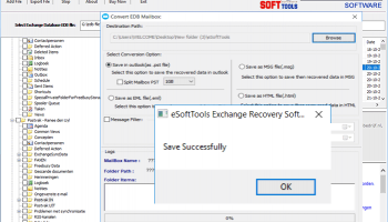 Exchange Server Database Recovery screenshot