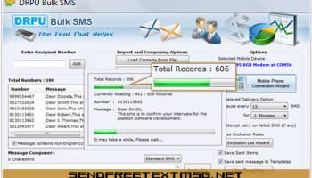 Bulk SMS for GSM Phones screenshot