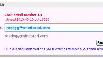 CMP Email Masker screenshot