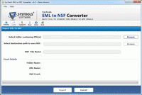 Batch EML to NSF Converter screenshot