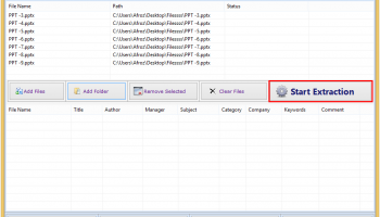 PowerPoint File Details Extractor screenshot