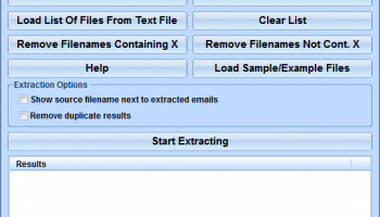 Extract Email Addresses From Multiple MSG Files Software screenshot
