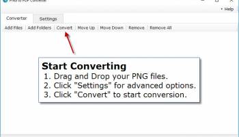 PNG to PDF Converter screenshot