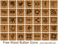 Free Wood Button Icons screenshot