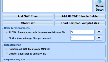 SWF To MP4 Converter Software screenshot