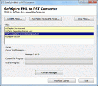 SoftSpire EML to PST Converter screenshot