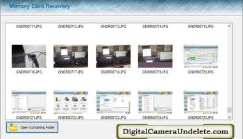 Undelete Memory Card Files screenshot