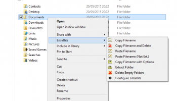 ExtraBits File Explorer Extension screenshot