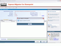 Microsoft SharePoint migration screenshot