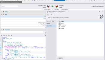 dbForge Schema Compare for MySQL screenshot