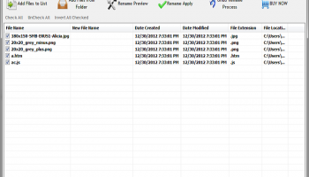 Batch File Renamer screenshot