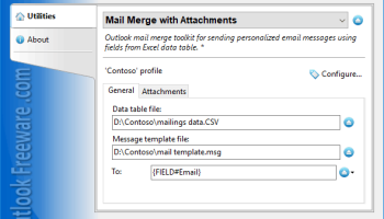 Mail Merge with Attachments for Outlook screenshot