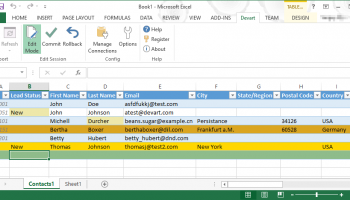Devart Excel Add-in Database Pack screenshot