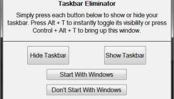 Taskbar Eliminator screenshot
