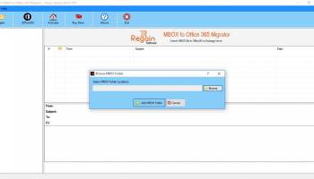 Regain MBOX to Office 365 Migrator screenshot