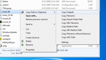 Copy Path to Clipboard screenshot