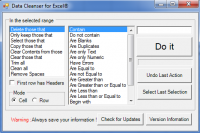 Data Cleanser for Excel screenshot