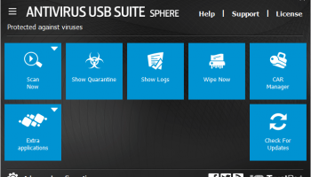 TrustPort USB Antivirus Sphere screenshot