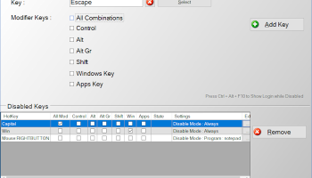 Simple Disable Key screenshot