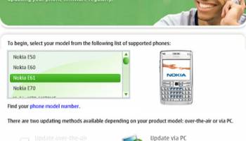 Nokia Software Updater screenshot